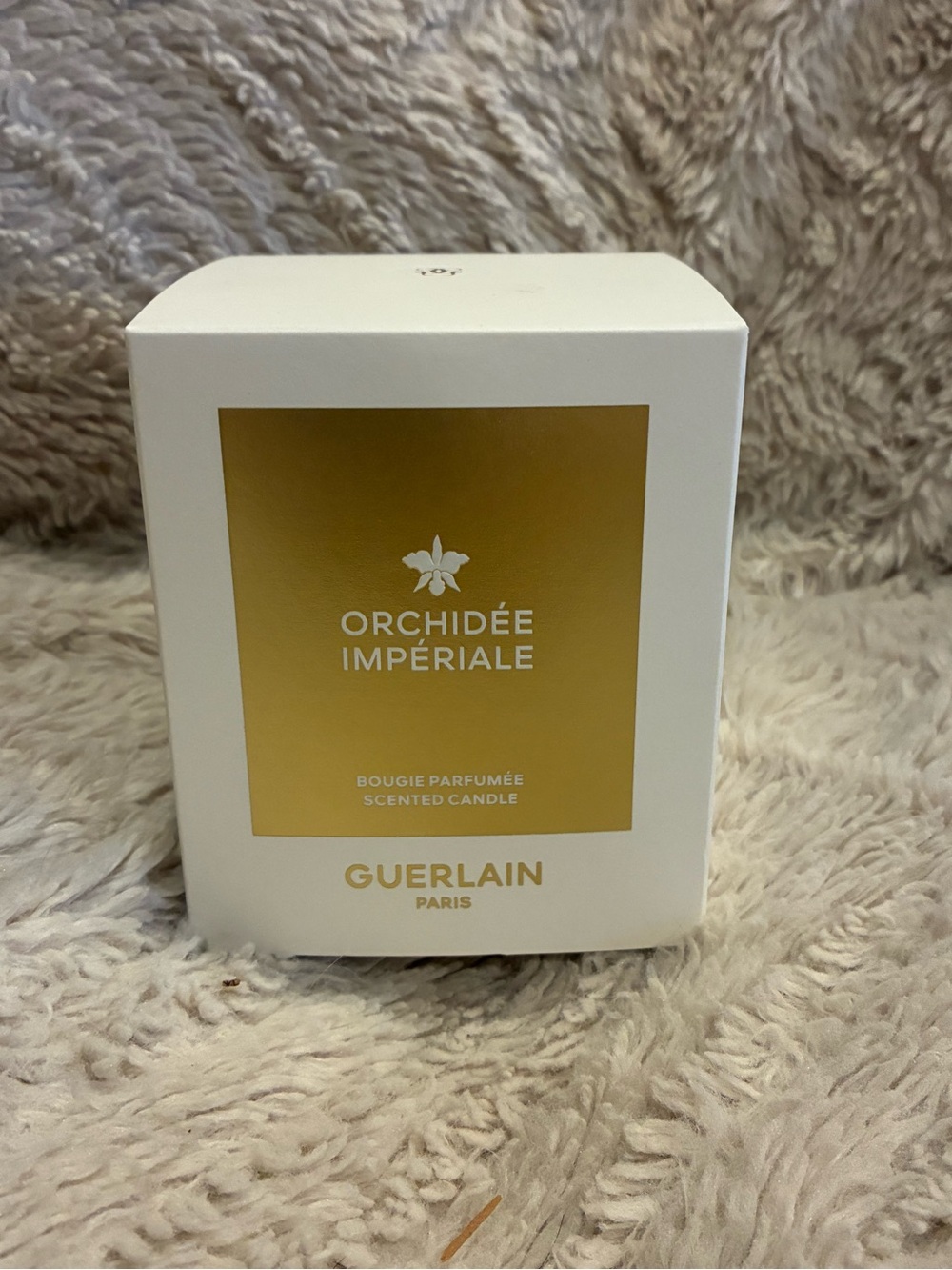 GUERLAIN White & Gold Orchidee Imperiale Scented Candle New